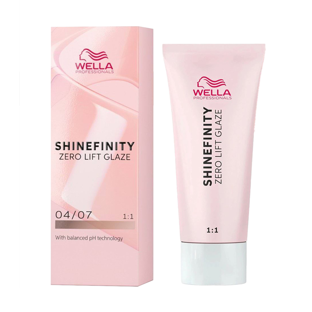 Напівперманентна фарба для волосся Wella Professionals Shinefinity Zero Lift Glaze 04/07 Bitter Chocolate, 60 мл