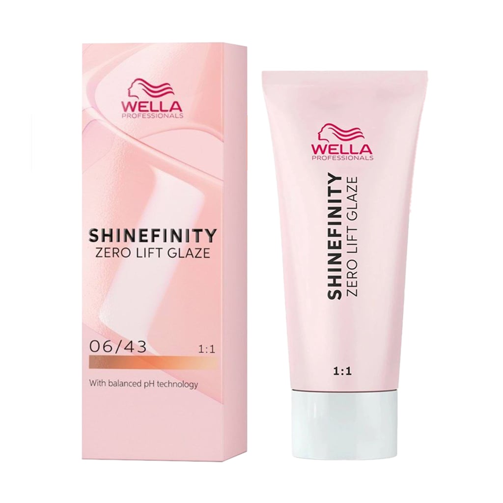 Напівперманентна фарба для волосся Wella Professionals Shinefinity Zero Lift Glaze 06/43 Copper Sunset, 60 мл